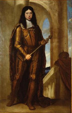 Guido Cagnacci Kaiser Leopold I. (1640-1705) im Kronungsharnisch Germany oil painting art